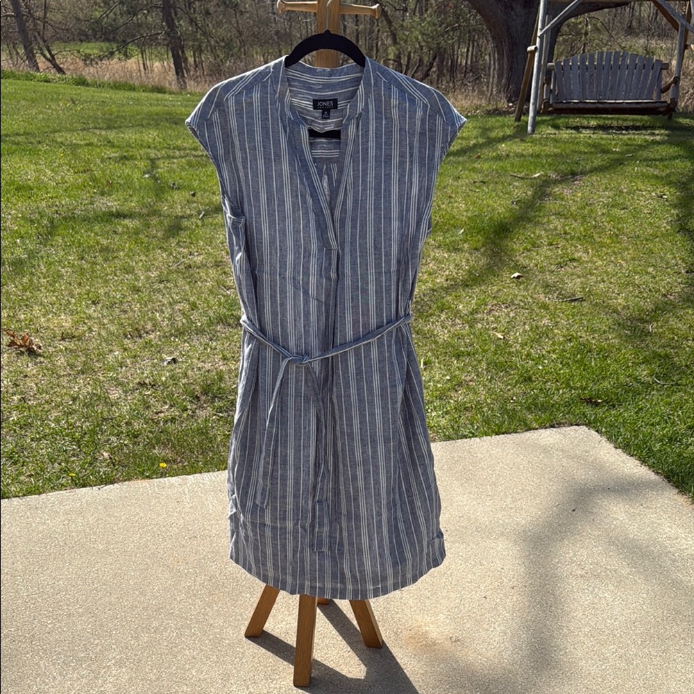 Casual Striped Blue Dress Jones NYC